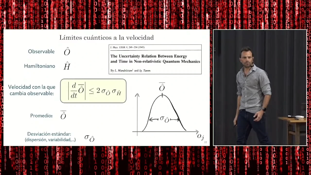 Captura de coloquio sobre Cuántica