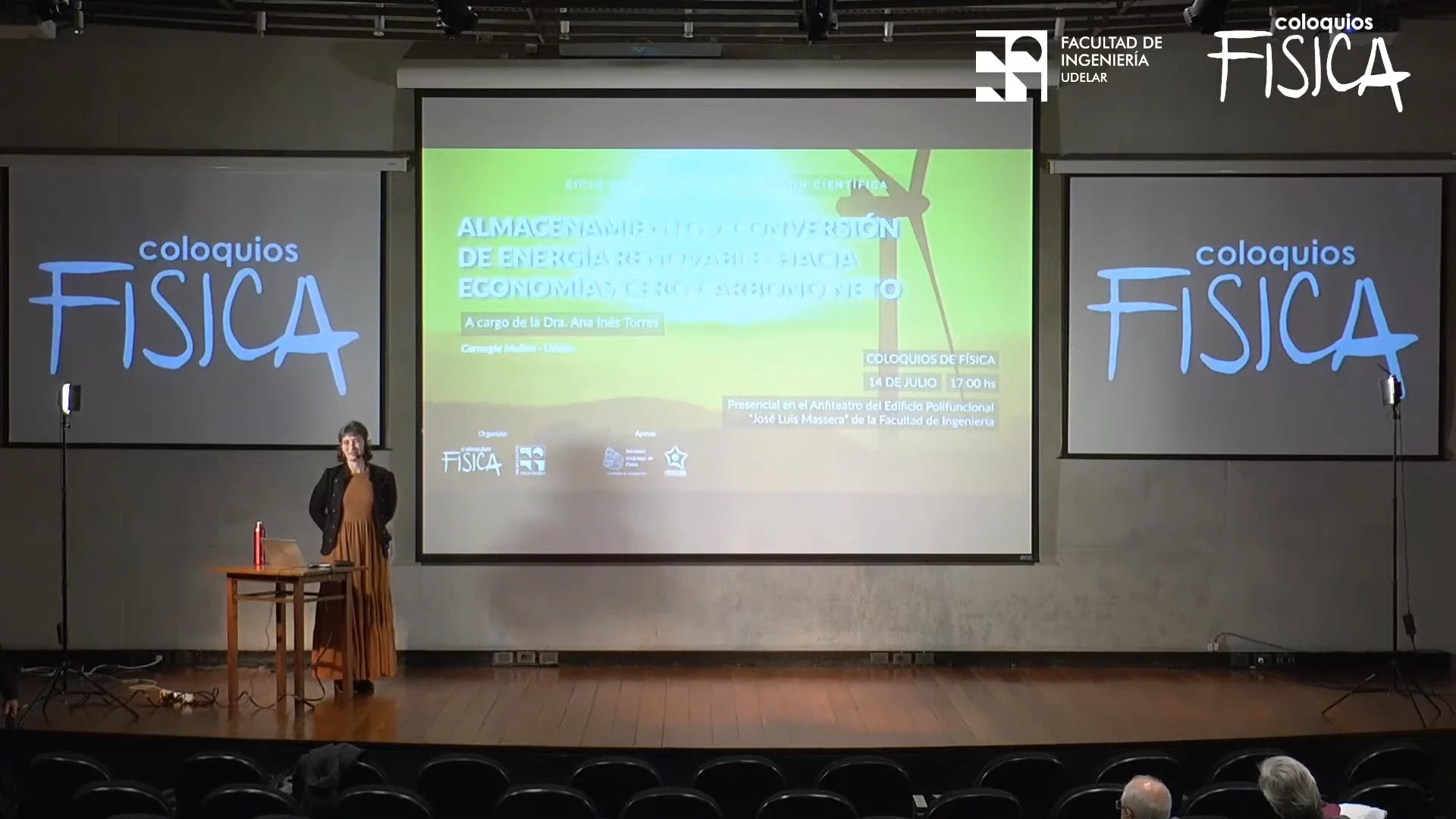 Captura de coloquio sobre Energía