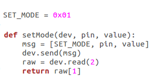Captura parcial del código del driver de hackp