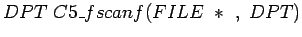 $DPT  C5\_fscanf(FILE  * ,  DPT ) $