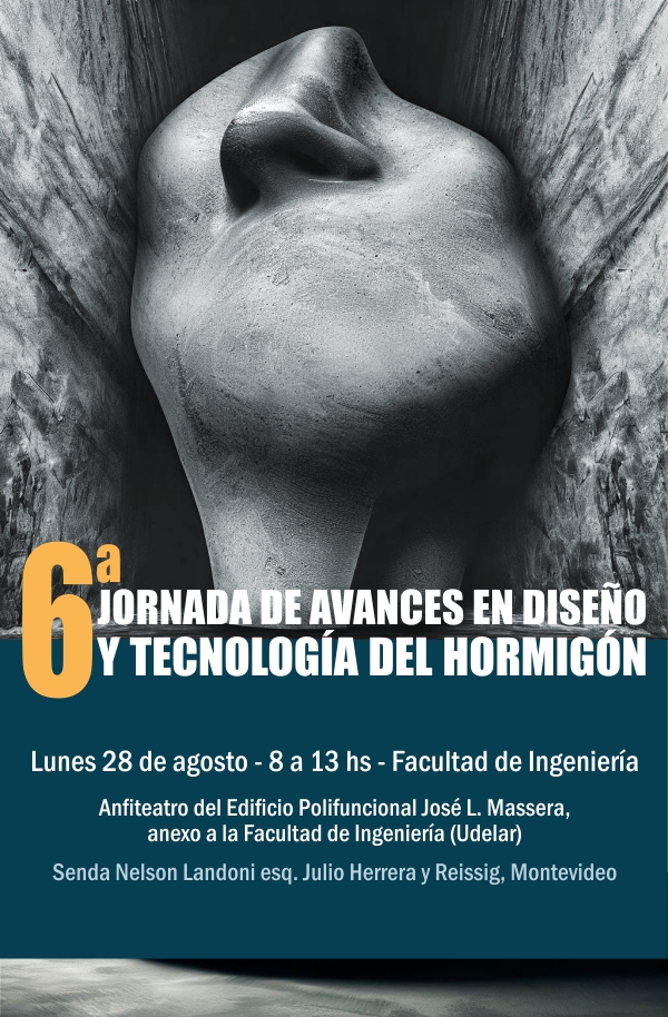 6a Jornada Hormigón - portada de afiche