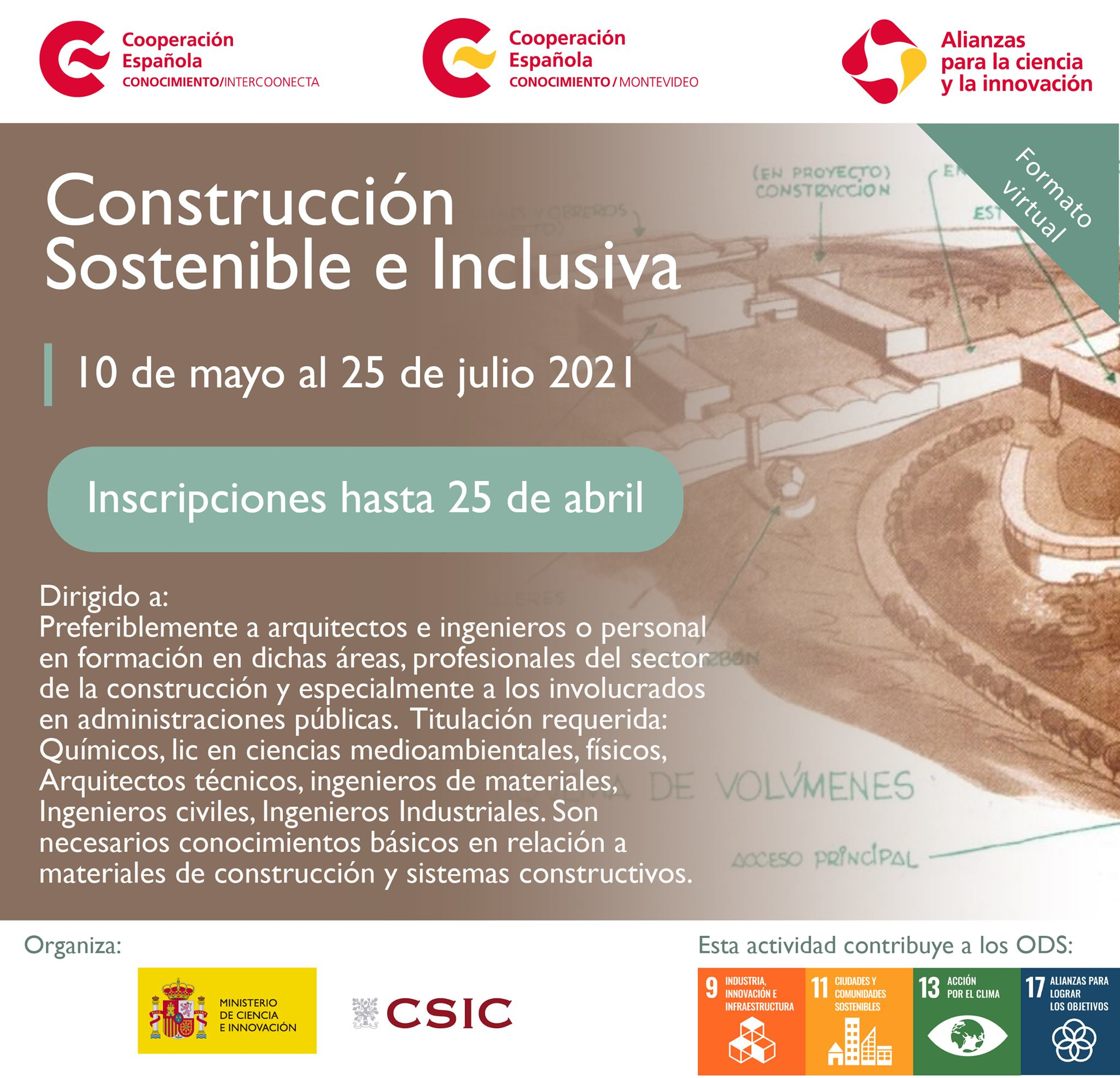 Afiche - Curso "Construcción sostenible"