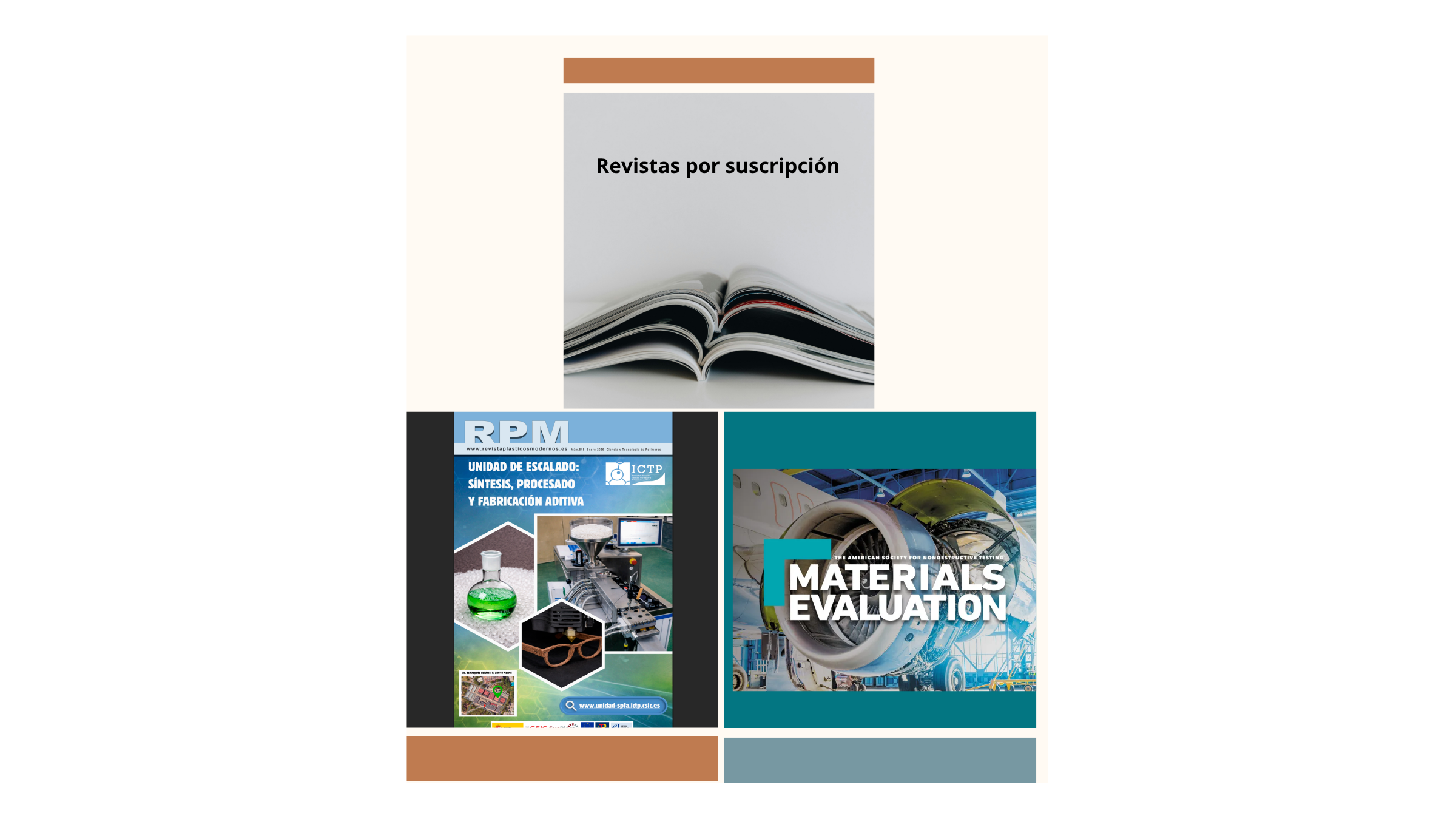 Revistas por Suscripción