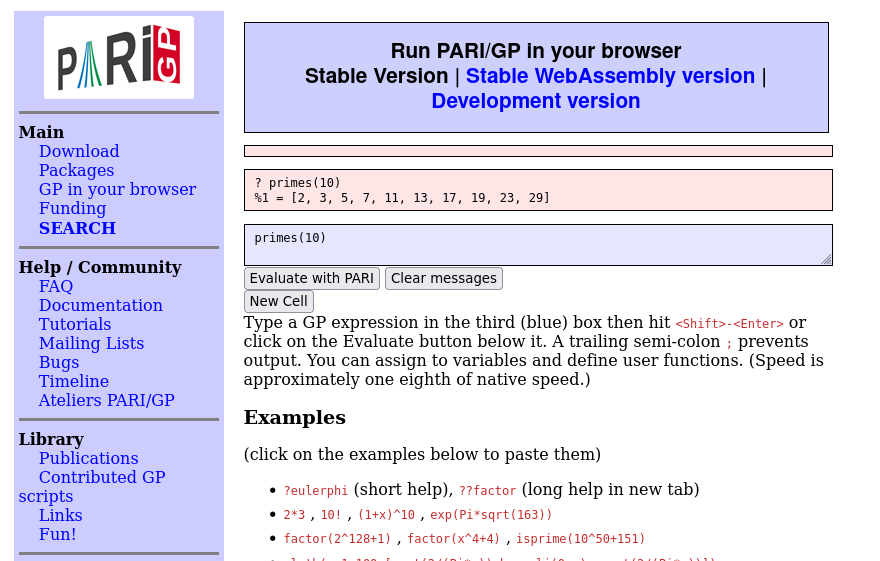 pari gp